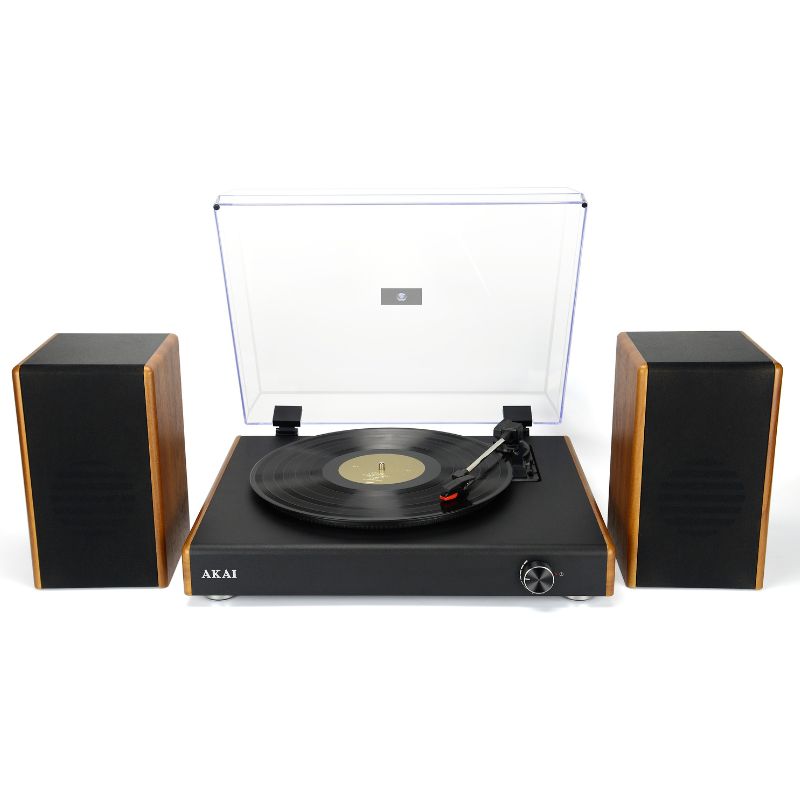 Akai ATT-240SP Πικάπ  με Bluetooth, USB, προστατευτικο καλυμμα και ηχεια Hifi - 2 x 10W